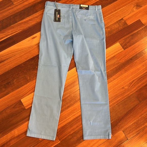 ⭐️ New Vineyard Vines Stretch Breaker Slim Fit Pants Ocean Breeze 34/30 - Picture 7 of 9